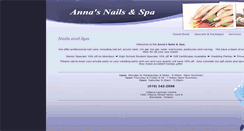 Desktop Screenshot of annanailsandspa.com